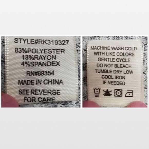 NWOT Medium Grey Thermal Babydoll Sweater - Picture 13 of 14